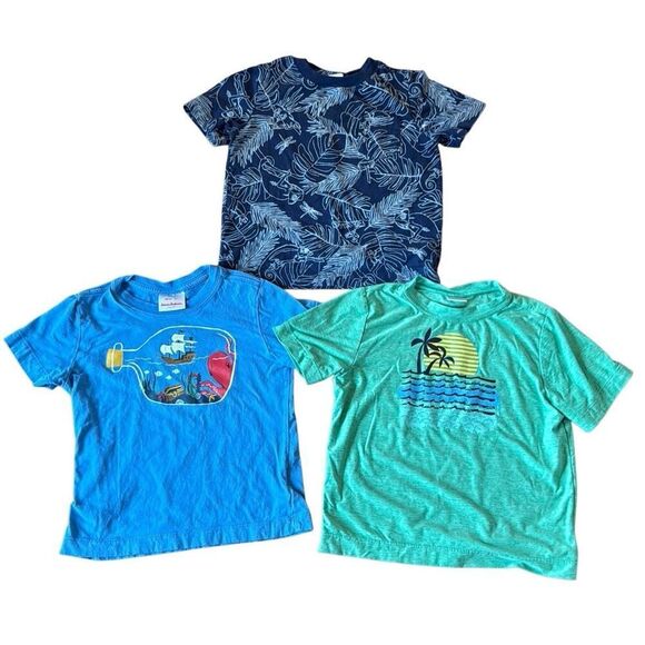 Hanna Andersson boys tshirt bundle tropical size 100/4 - Picture 1 of 9